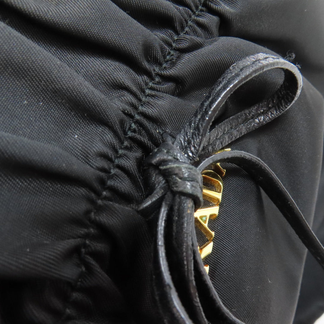 PRADA Tote Bag Nylon black logo 2WAY