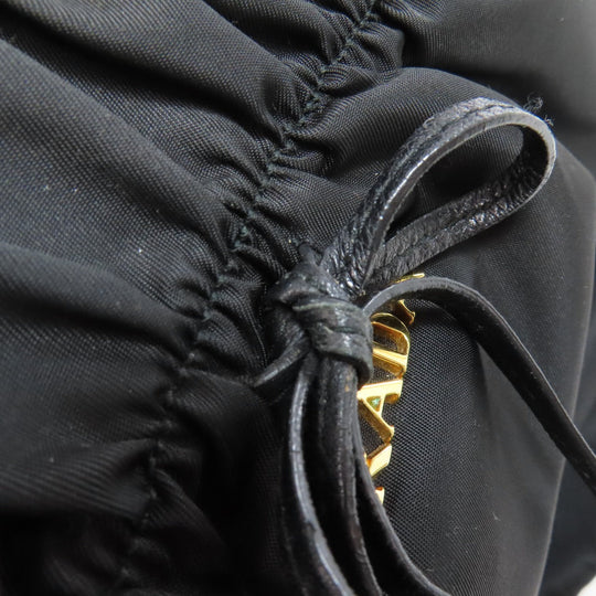 PRADA Tote Bag Nylon black logo 2WAY