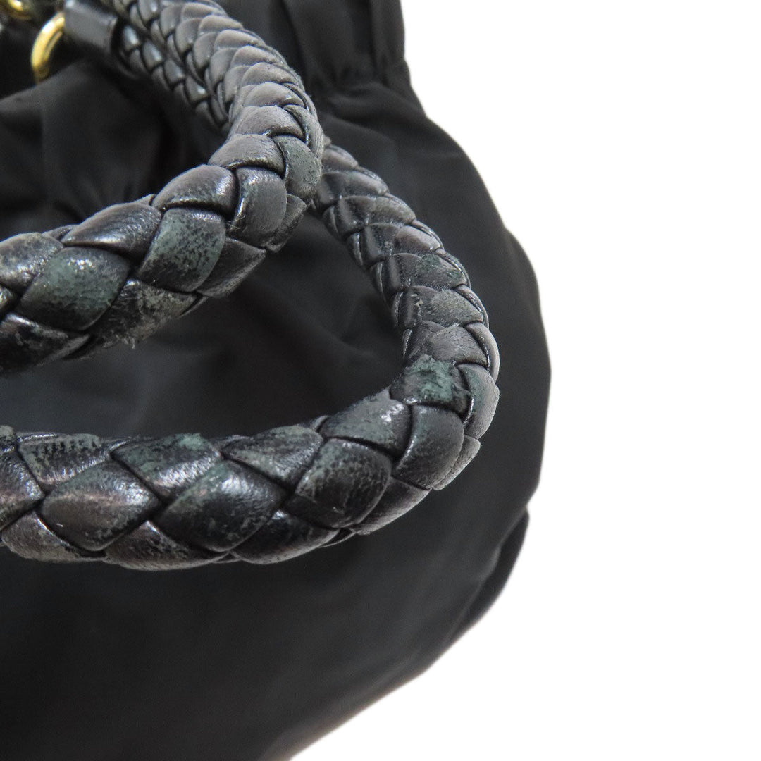 PRADA Tote Bag Nylon black logo 2WAY