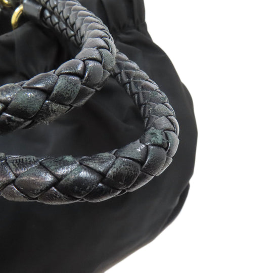PRADA Tote Bag Nylon black logo 2WAY