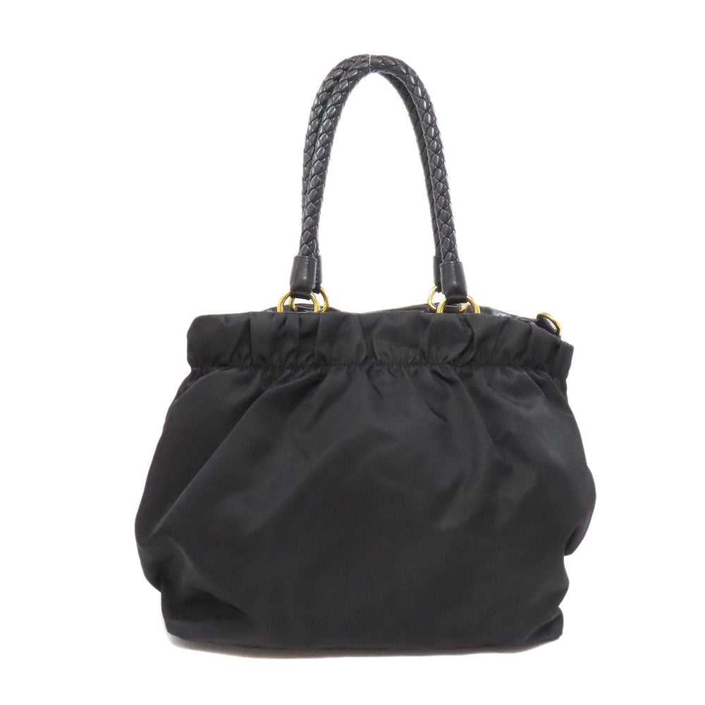 PRADA Tote Bag Nylon black logo 2WAY