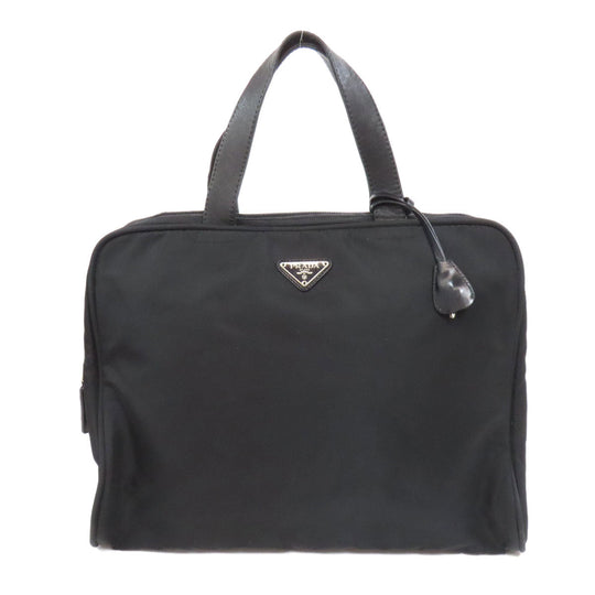 PRADA Tote Bag Nylon black logoMetal