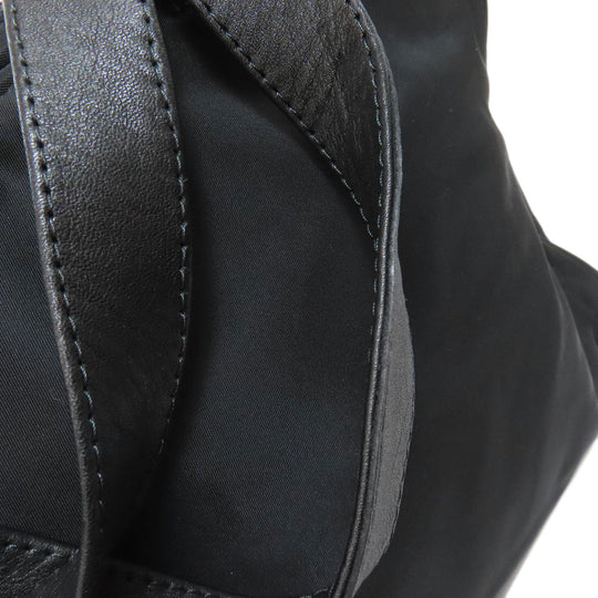 PRADA Tote Bag Nylon black logoMetal