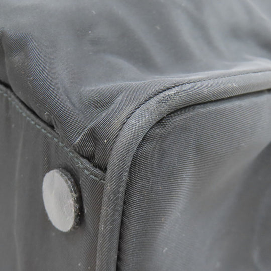 PRADA Tote Bag Nylon black logoMetal
