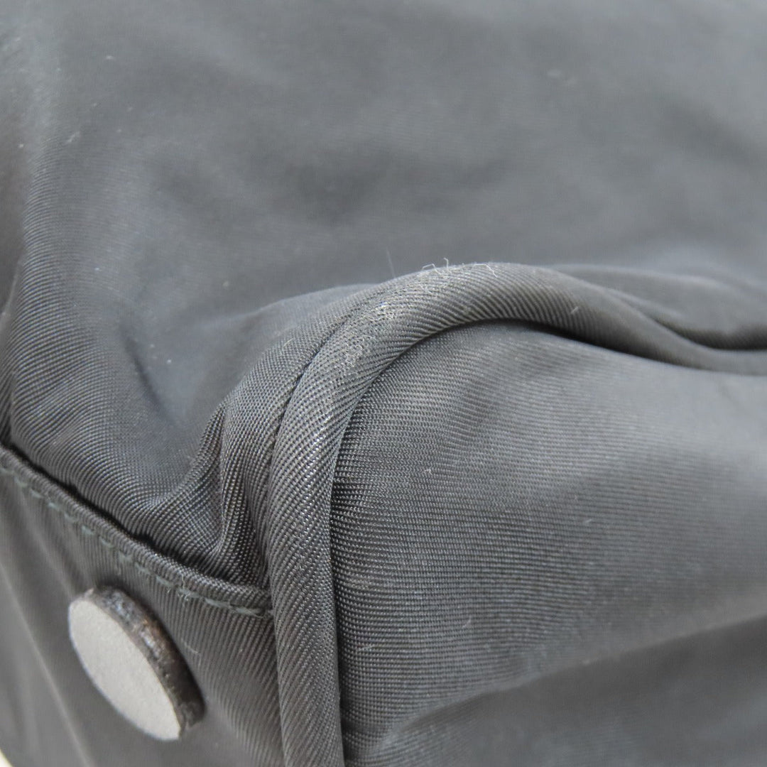 PRADA Tote Bag Nylon black logoMetal