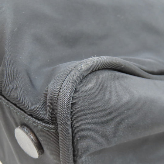 PRADA Tote Bag Nylon black logoMetal