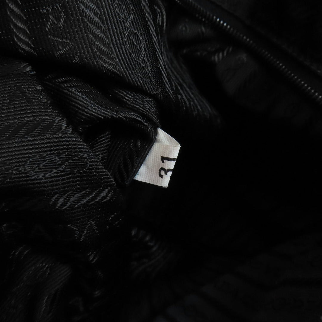 PRADA Tote Bag Nylon black logoMetal