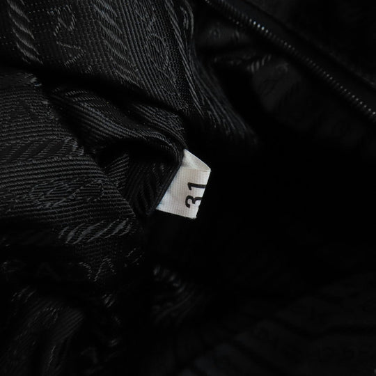 PRADA Tote Bag Nylon black logoMetal