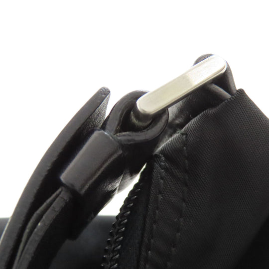 PRADA Shoulder Bag BR0414 Nylon black one belt logoMetal