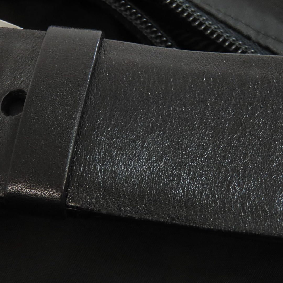 PRADA Shoulder Bag BR0414 Nylon black one belt logoMetal