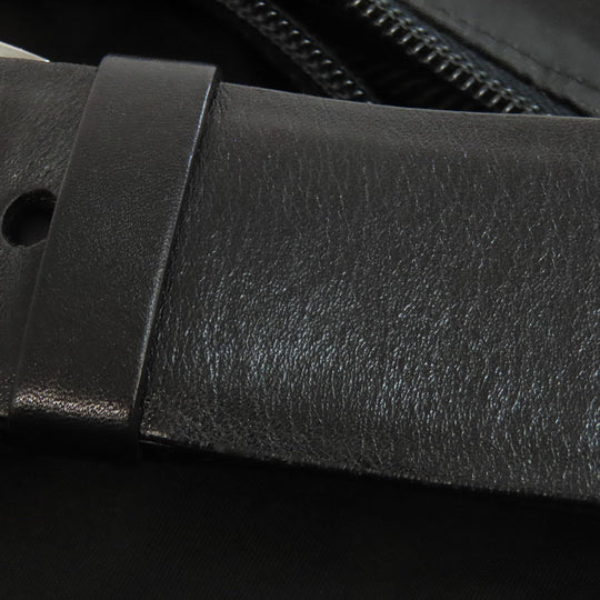PRADA Shoulder Bag BR0414 Nylon black one belt logoMetal