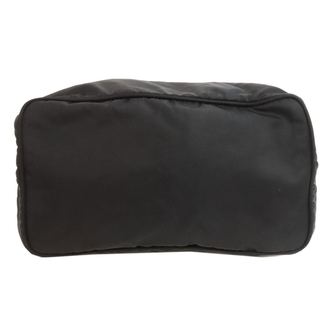 PRADA Shoulder Bag BR0414 Nylon black one belt logoMetal