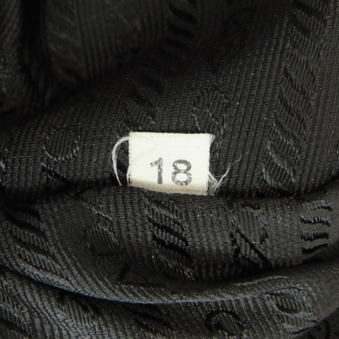 PRADA Shoulder Bag BR0414 Nylon black one belt logoMetal