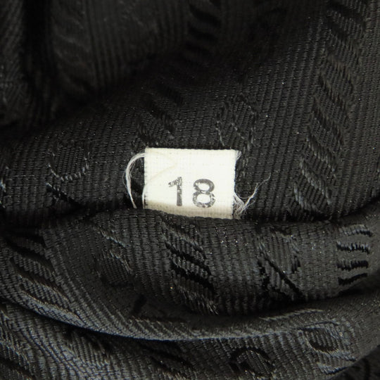 PRADA Shoulder Bag BR0414 Nylon black one belt logoMetal