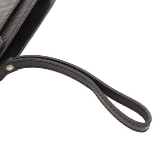 LOUIS VUITTON business bag M52762 Epi black Pochette Serie Dragonne mens Used Authentic