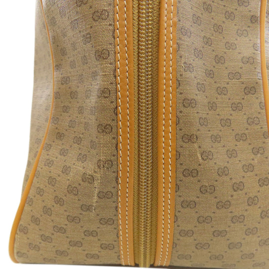 GUCCI Boston Duffel bag 012・39・4863 PVC Brown Old Gucci Sherry Line 2WAY