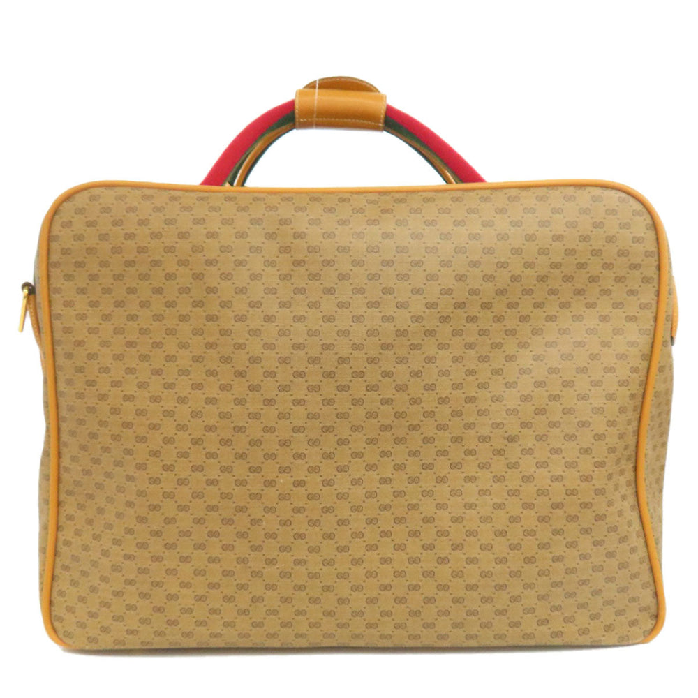 GUCCI Boston Duffel bag 012・39・4863 PVC Brown Old Gucci Sherry Line 2WAY