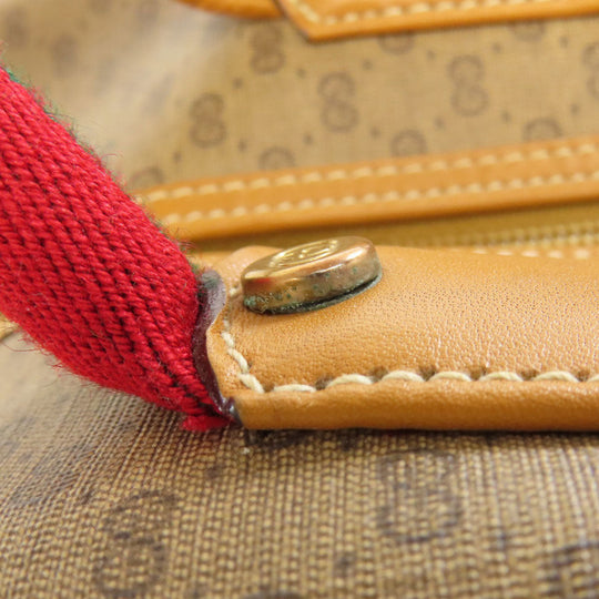 GUCCI Boston Duffel bag 012・39・4863 PVC Brown Old Gucci Sherry Line 2WAY