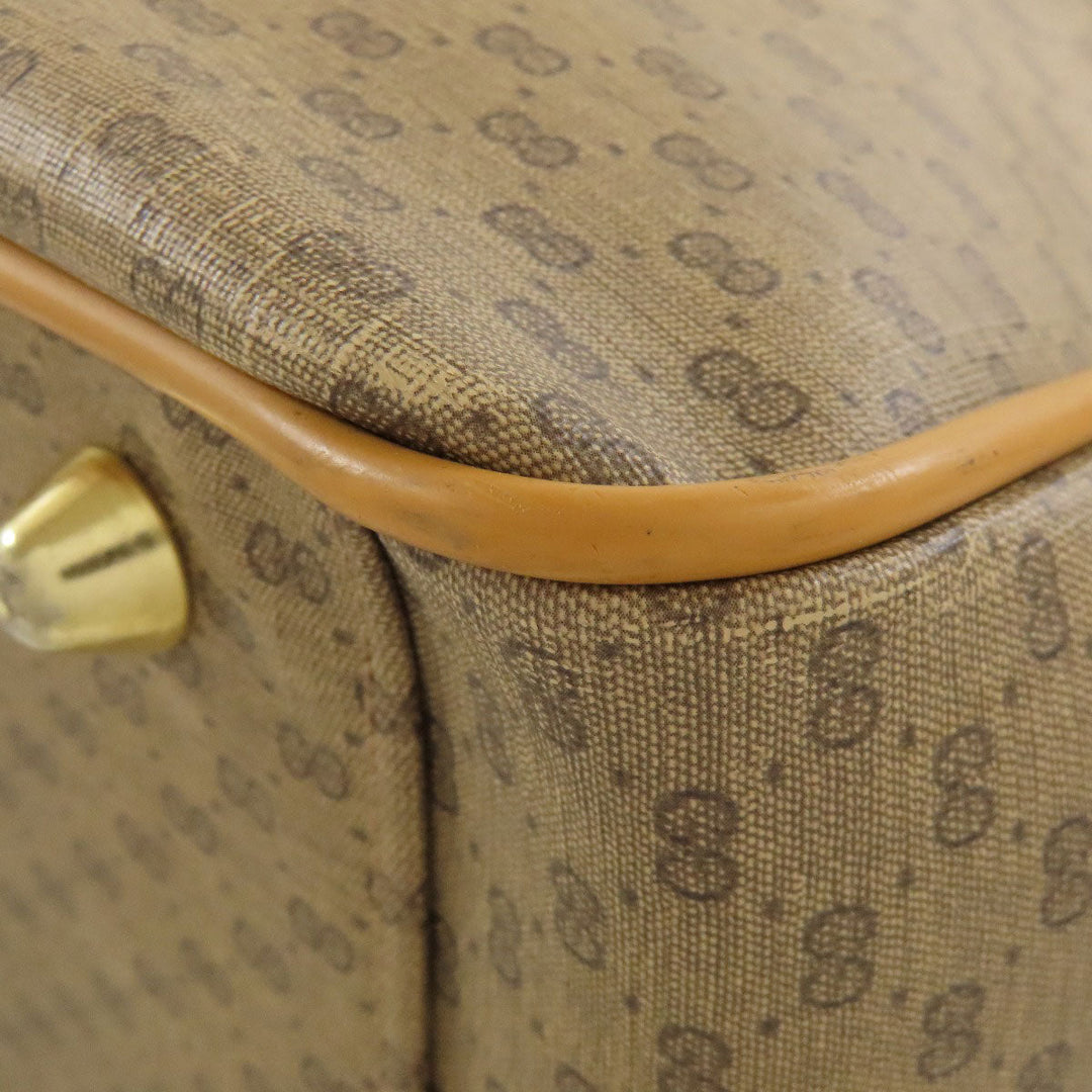 GUCCI Boston Duffel bag 012・39・4863 PVC Brown Old Gucci Sherry Line 2WAY