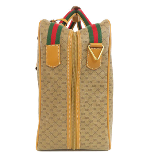 GUCCI Boston Duffel bag 012・39・4863 PVC Brown Old Gucci Sherry Line 2WAY