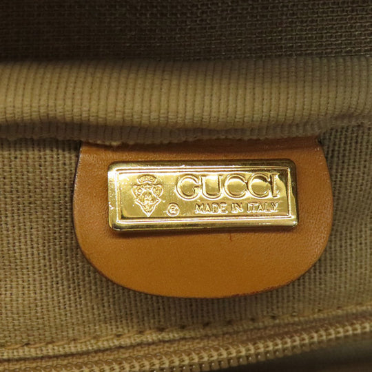 GUCCI Boston Duffel bag 012・39・4863 PVC Brown Old Gucci Sherry Line 2WAY