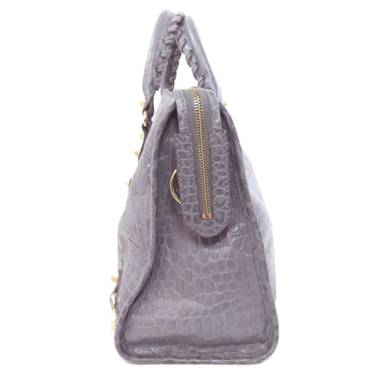 BALENCIAGA Tote Bag 281770 Calfskin gray Giant City 2WAY