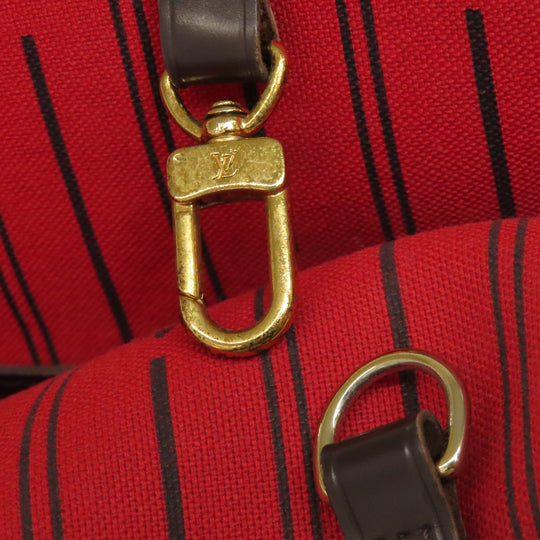 LOUIS VUITTON Tote Bag N51105 Damier canvas Brown Neverfull MM Old