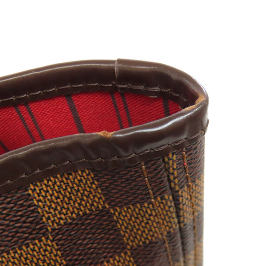 LOUIS VUITTON Tote Bag N51105 Damier canvas Brown Neverfull MM Old