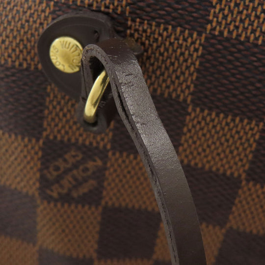 LOUIS VUITTON Tote Bag N51105 Damier canvas Brown Neverfull MM Old