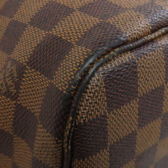 LOUIS VUITTON Tote Bag N51105 Damier canvas Brown Neverfull MM Old