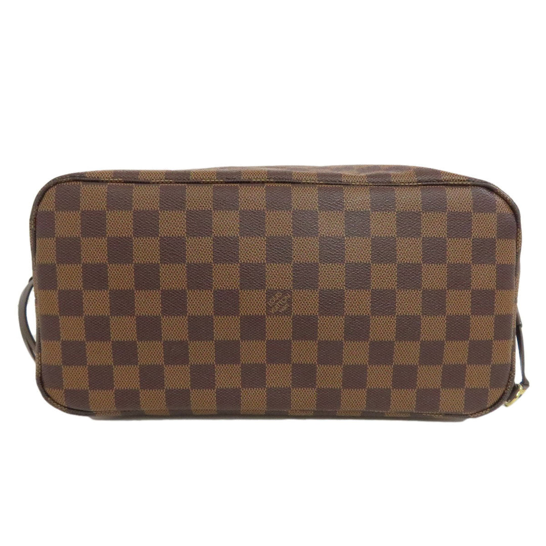 LOUIS VUITTON Tote Bag N51105 Damier canvas Brown Neverfull MM Old