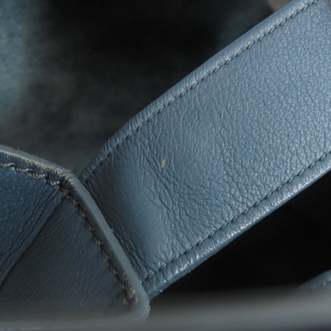 CELINE Tote Bag Calfskin blue Luggage phantom