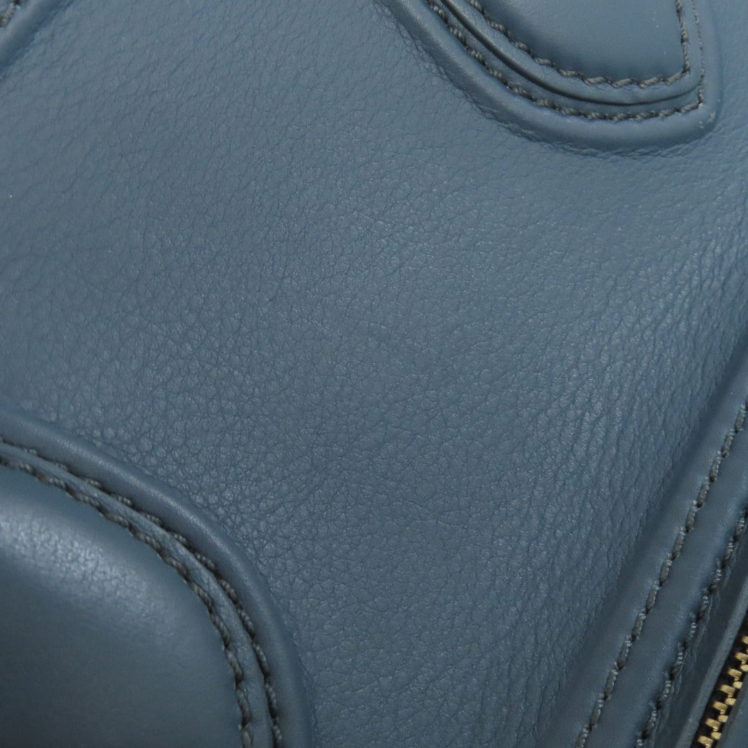 CELINE Tote Bag Calfskin blue Luggage phantom