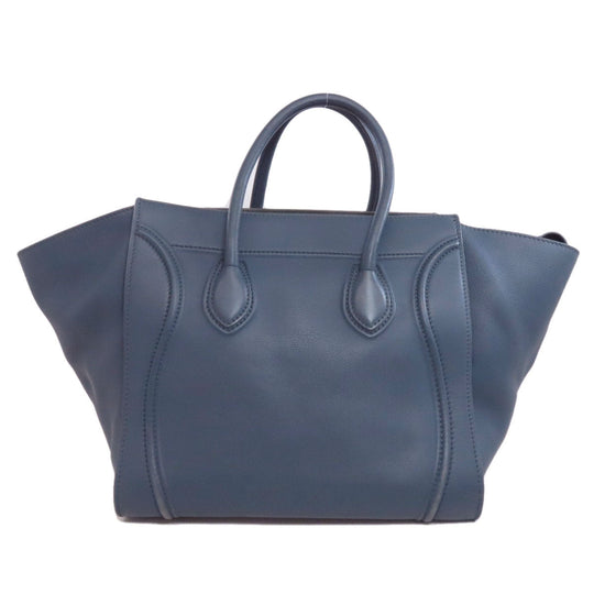CELINE Tote Bag Calfskin blue Luggage phantom