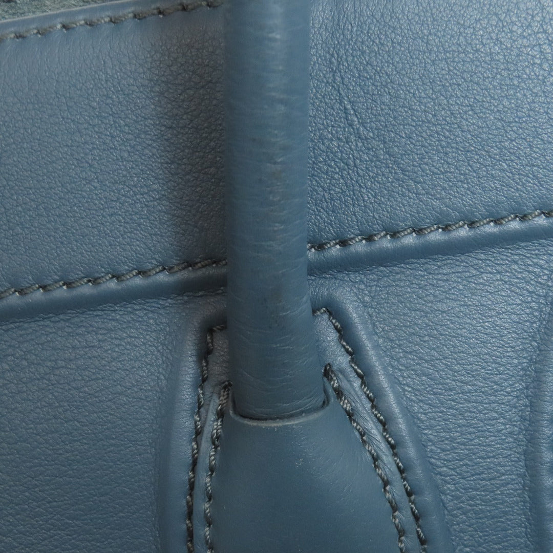 CELINE Tote Bag Calfskin blue Luggage phantom