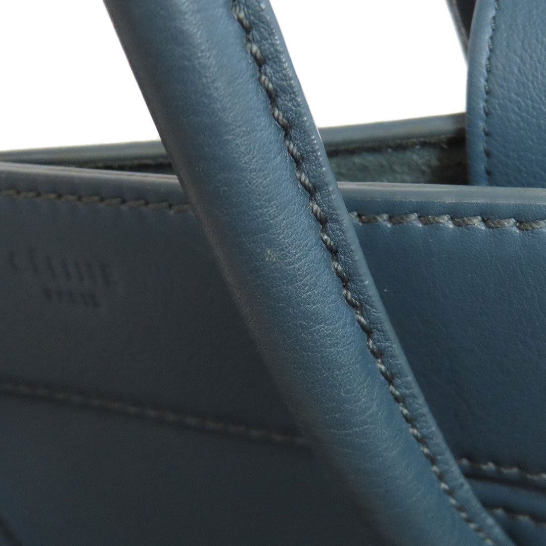 CELINE Tote Bag Calfskin blue Luggage phantom