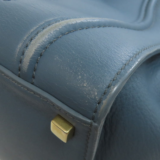 CELINE Tote Bag Calfskin blue Luggage phantom