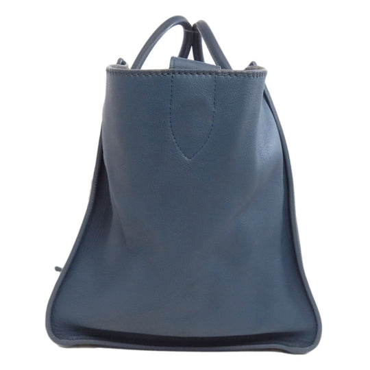 CELINE Tote Bag Calfskin blue Luggage phantom