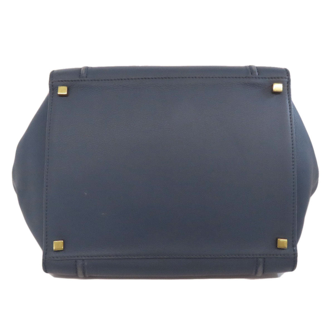 CELINE Tote Bag Calfskin blue Luggage phantom