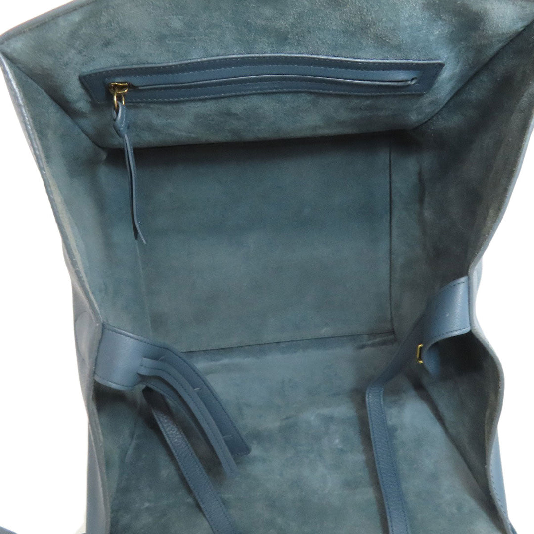 CELINE Tote Bag Calfskin blue Luggage phantom