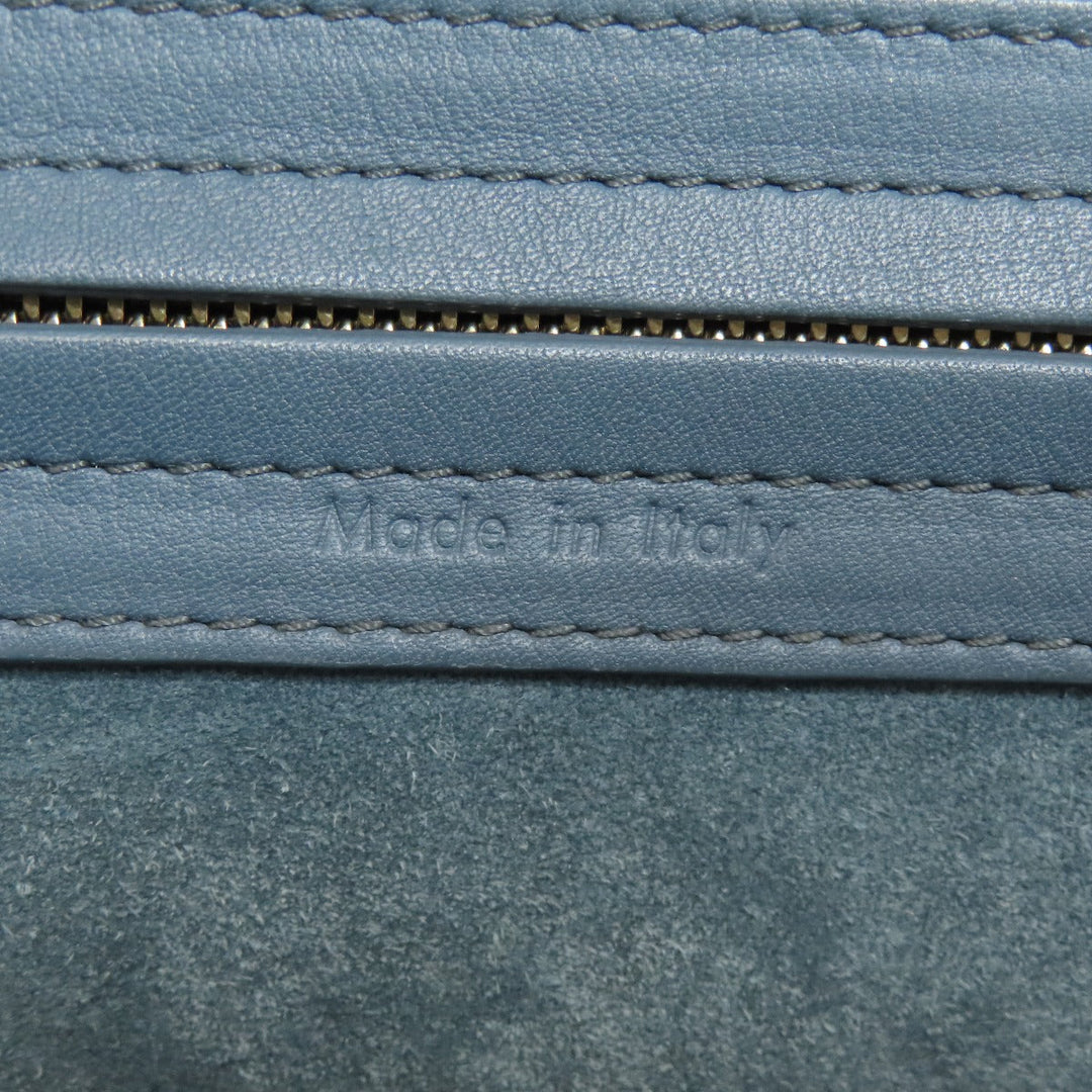 CELINE Tote Bag Calfskin blue Luggage phantom