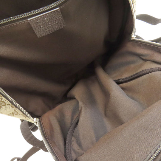 GUCCI Backpack 449906 canvas Brown GG outlet Women Used Authentic