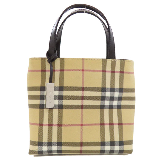 BURBERRY Handbag PVC Brown Nova Check