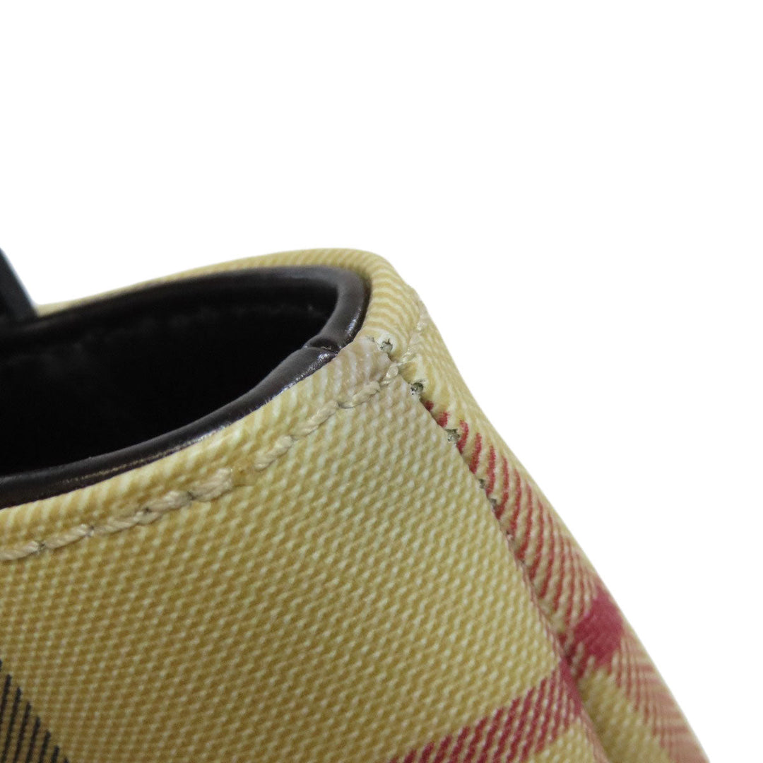 BURBERRY Handbag PVC Brown Nova Check