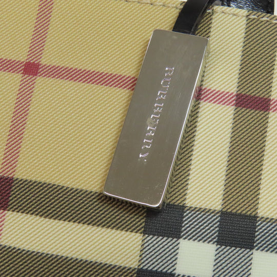 BURBERRY Handbag PVC Brown Nova Check