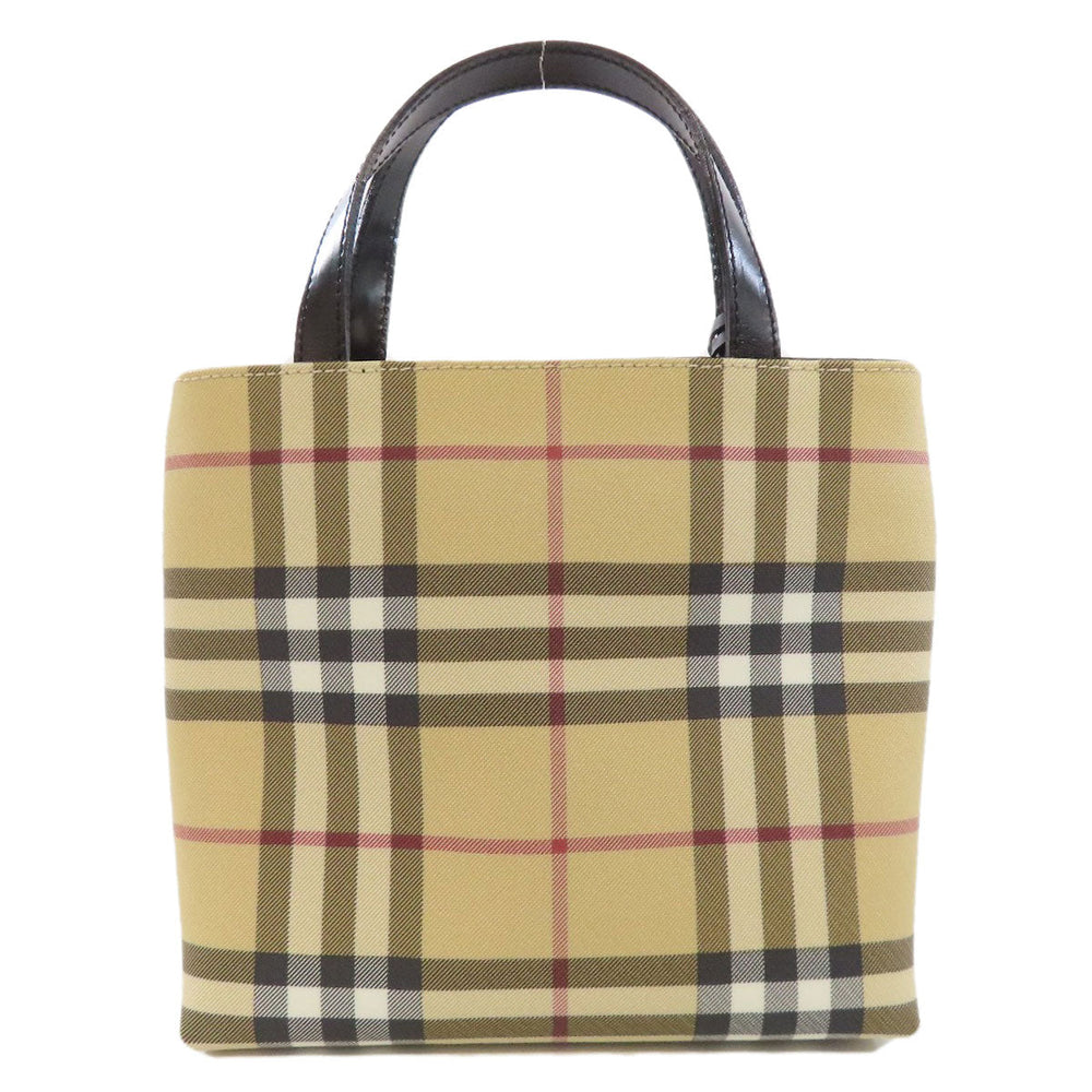 BURBERRY Handbag PVC Brown Nova Check