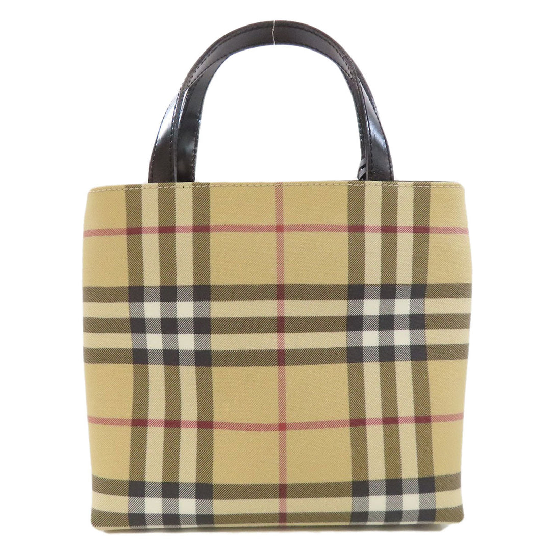 BURBERRY Handbag PVC Brown Nova Check