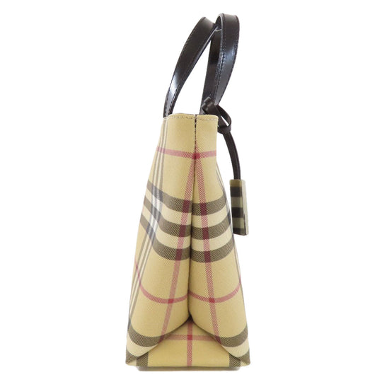 BURBERRY Handbag PVC Brown Nova Check