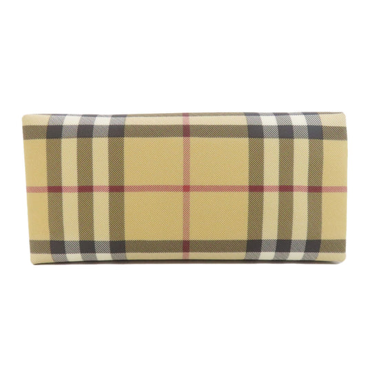 BURBERRY Handbag PVC Brown Nova Check