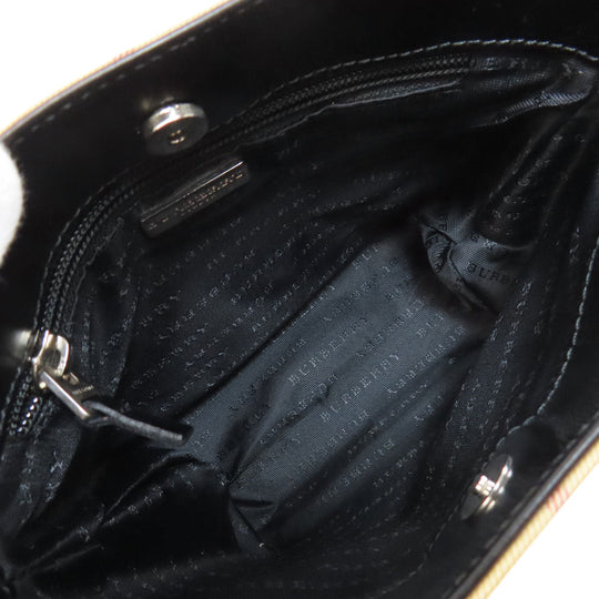 BURBERRY Handbag PVC Brown Nova Check